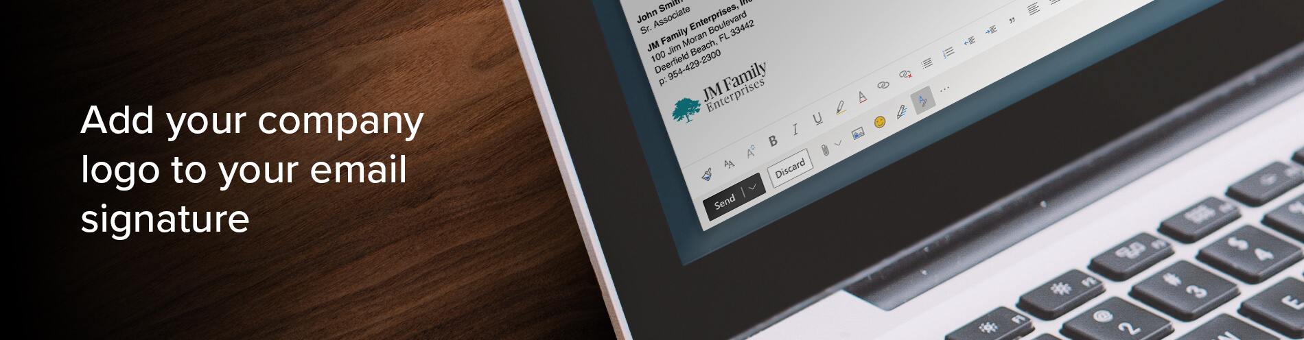 Add your company logo to your email signature
